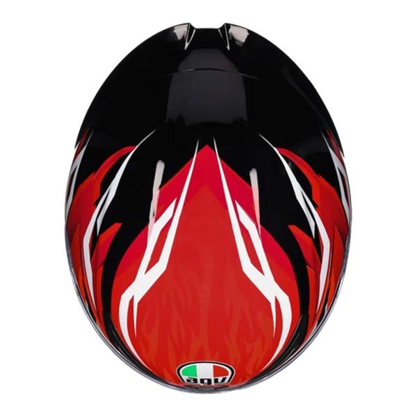 AGV Mens Motorcycle Road Helmet K1 S Lion Black/Red/White