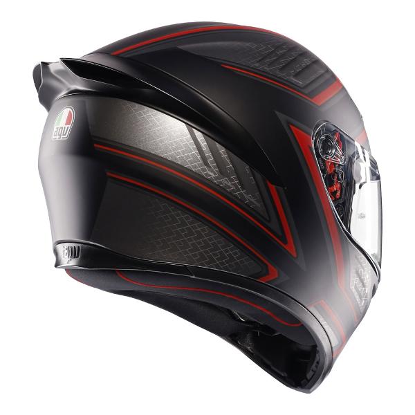 AGV Mens Motorcycle Road Helmet K1 S Sling Matt Black/Red