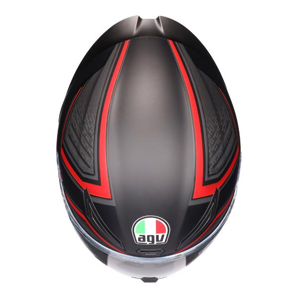 AGV Mens Motorcycle Road Helmet K1 S Sling Matt Black/Red