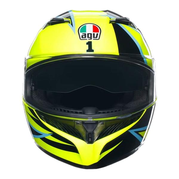 AGV Mens Motorcycle Full Face Road Helmet K3 Rossi Winter Test Phillip Island 2005