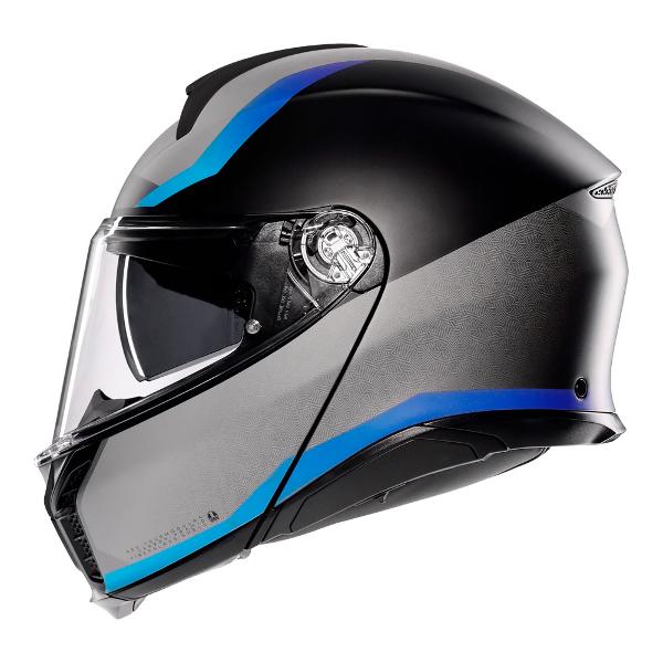 AGV Mens Motorcycle Tour modular helmet Stary Matt Black/Grey/Blue