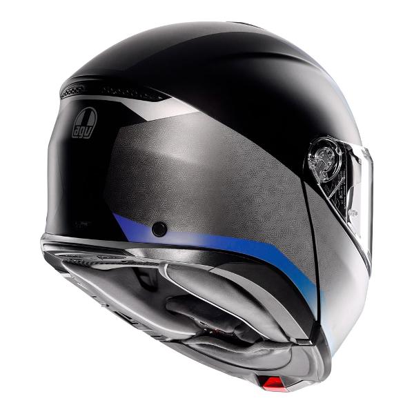 AGV Mens Motorcycle Tour modular helmet Stary Matt Black/Grey/Blue