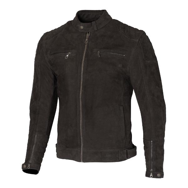 MERLIN Mens Motorcycle Leather Jacket Torsten D3O Black