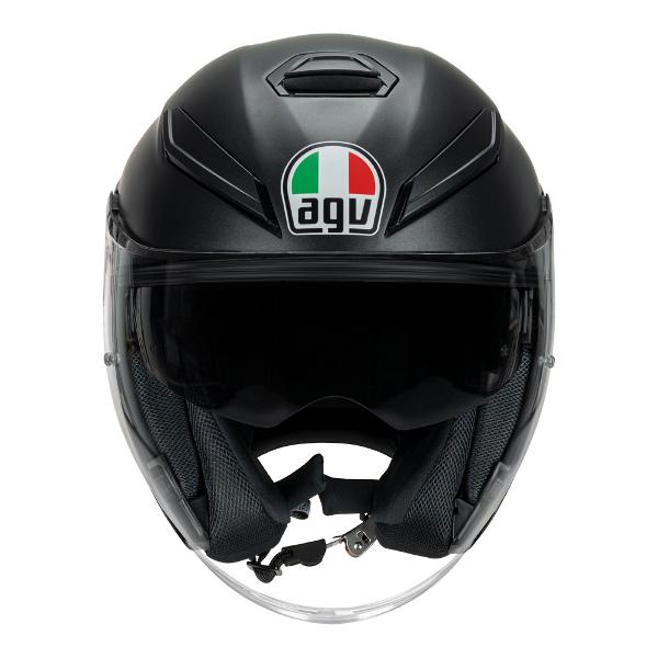 AGV Mens Motorcycle Helmet K5 Jet Evo Matt Black