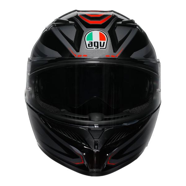 AGV Mens Motorcycle Full Face K3 Syth Black/Red