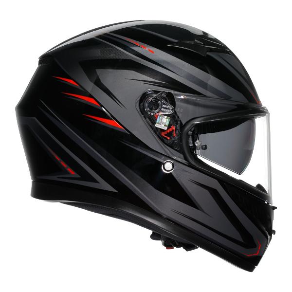 AGV Mens Motorcycle Full Face K3 Syth Black/Red