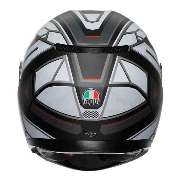 AGV Mens Motorcycle Full Face K3 Rivia Matt Black/White