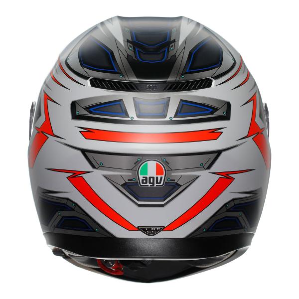 AGV Mens Motorcycle Full Face K3 Space White/Red/Fluro