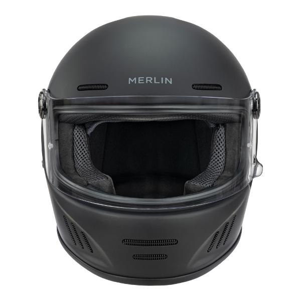 MERLIN Motorcycle Full Face Helmet Revival Matt Black