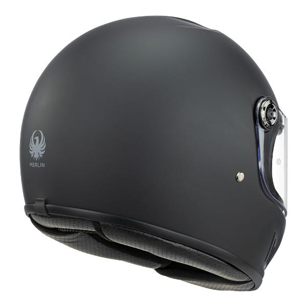 MERLIN Motorcycle Full Face Helmet Revival Matt Black
