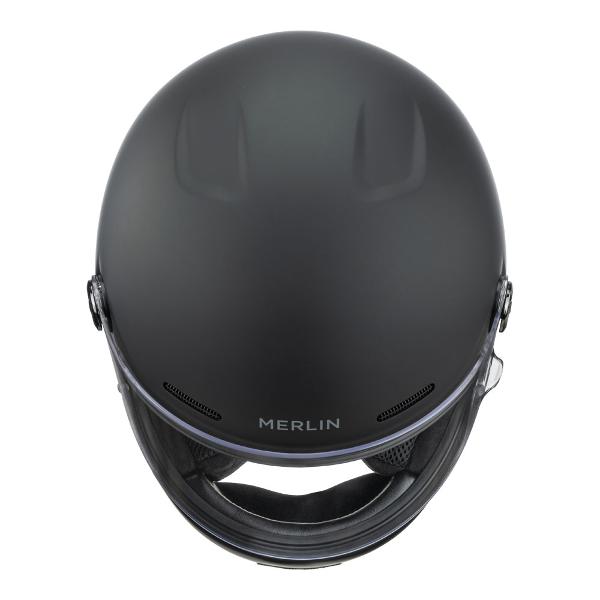 MERLIN Motorcycle Full Face Helmet Revival Matt Black