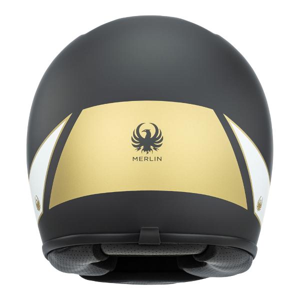 MERLIN Motorcycle Full Face Helmet Revival Flash Matt Black