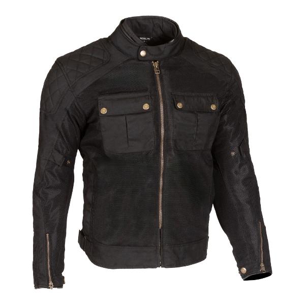 MERLIN Mens Motorcycle Jacket Shenstone II D3O Black