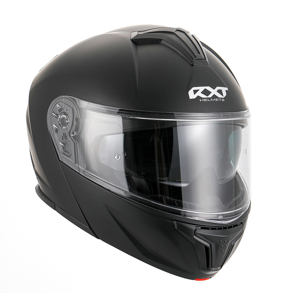 RXT 918 Flip Up Motorcycle Helmet Matt Black