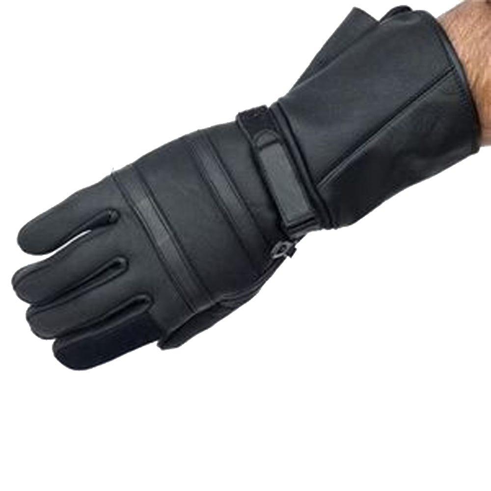 Bikers Gear Motorcycle Gloves Leather Long Gauntlet