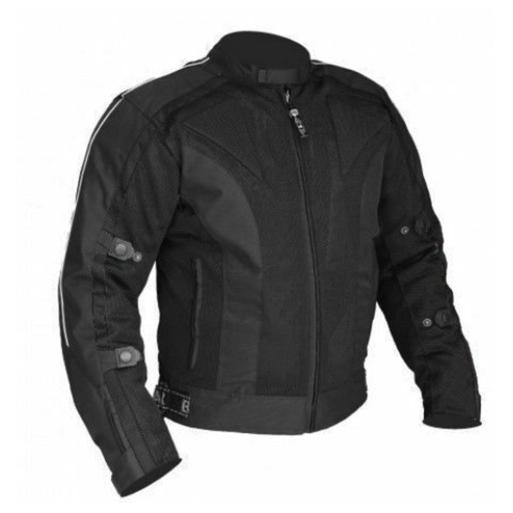 Bikers Gear Australia Chicane Motorcycle Textile Jacket Black