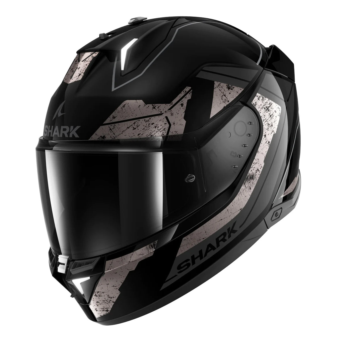 Shark Skwal i3 with Lights Rhad Motorcycle Helmet Black Chrome