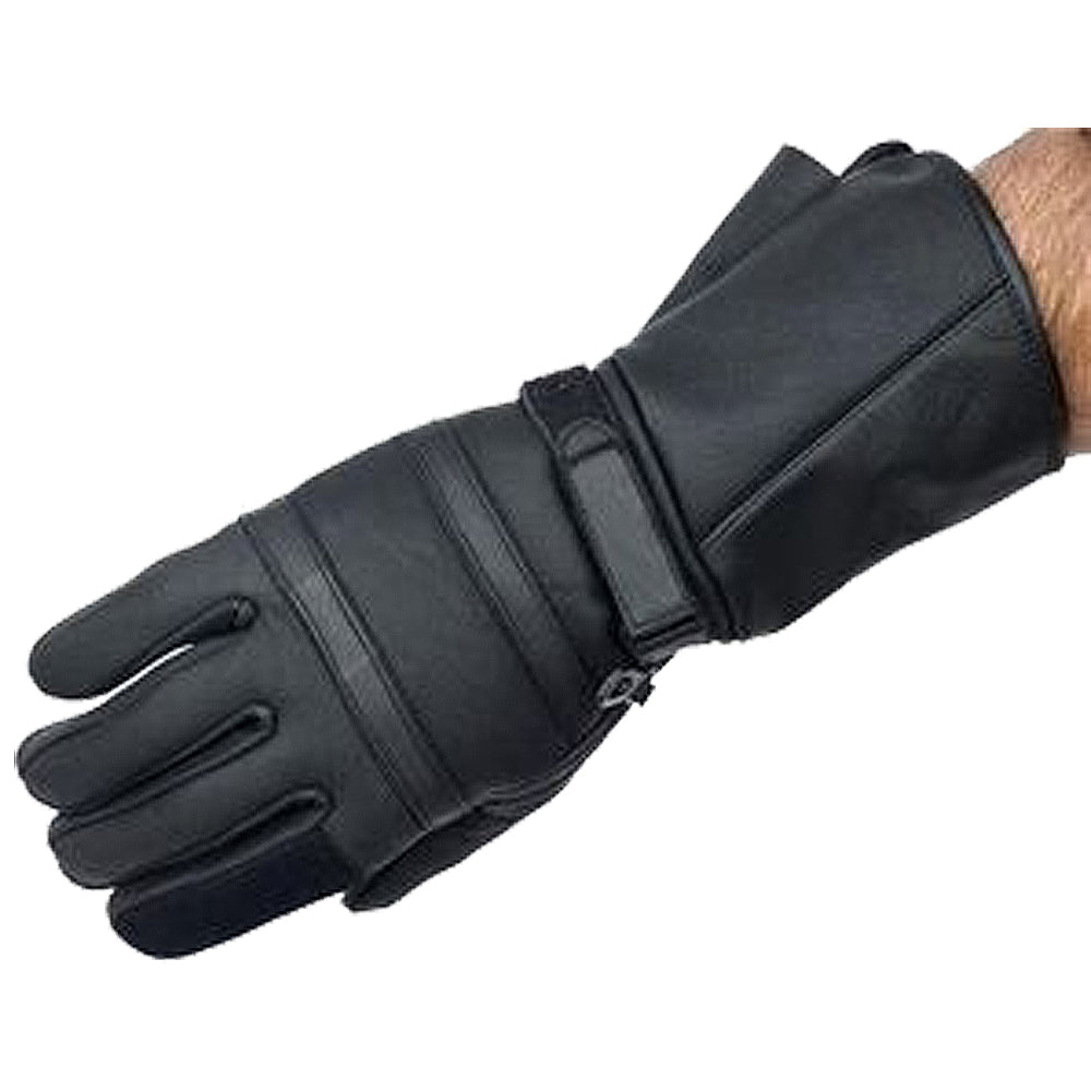 Bikers Gear Australia Leather Long Gauntlet Motorcycle Gloves