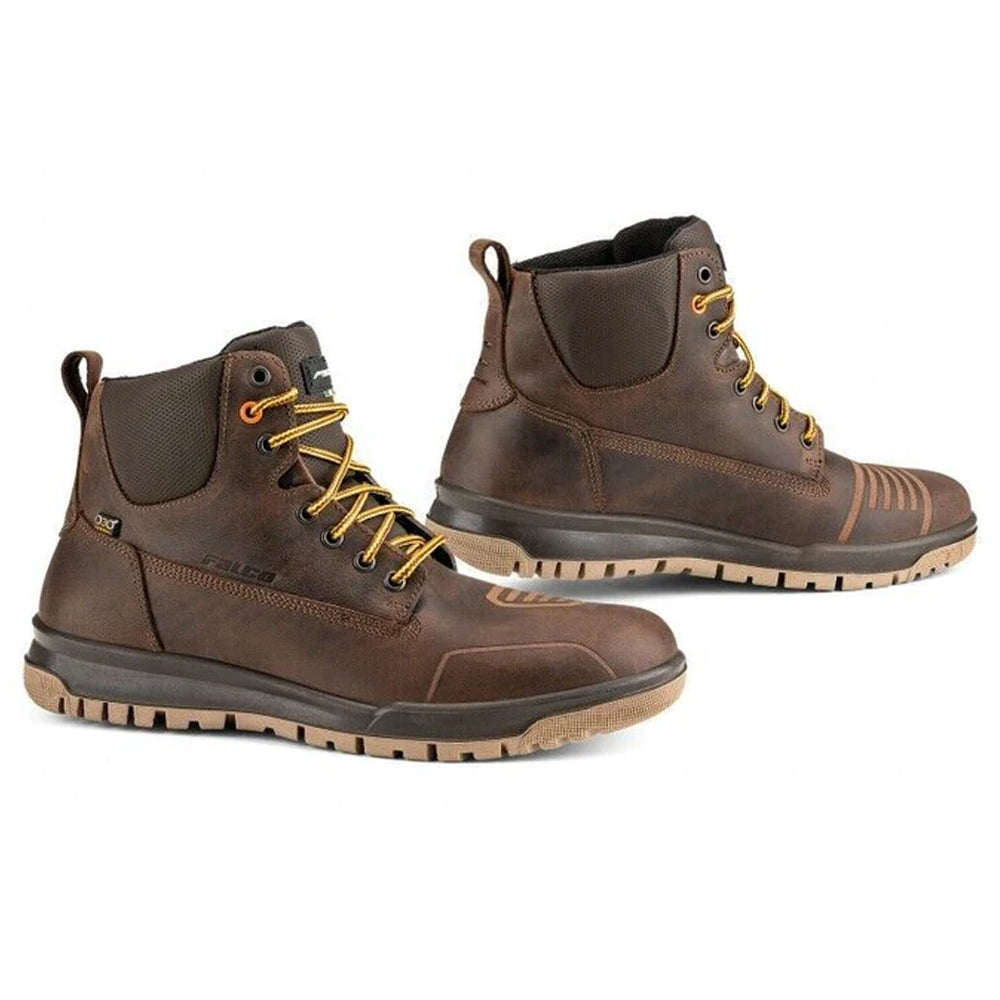 Falco Motorcycle Boots Patrol Urban Leather Brown