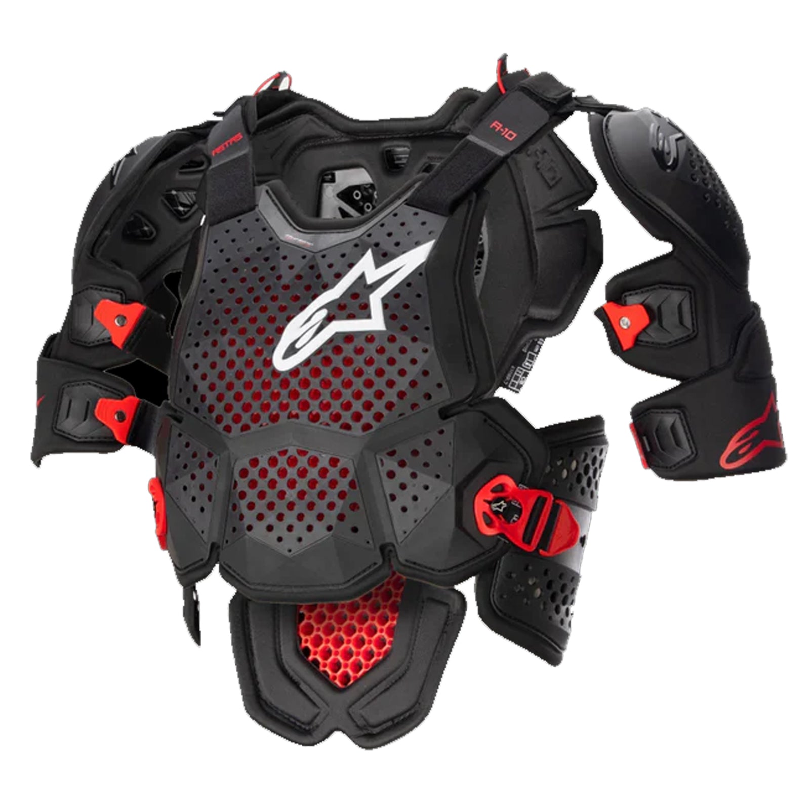 Alpinestars A-10 V2 Full Chest Protector Anthracite / Black / Red