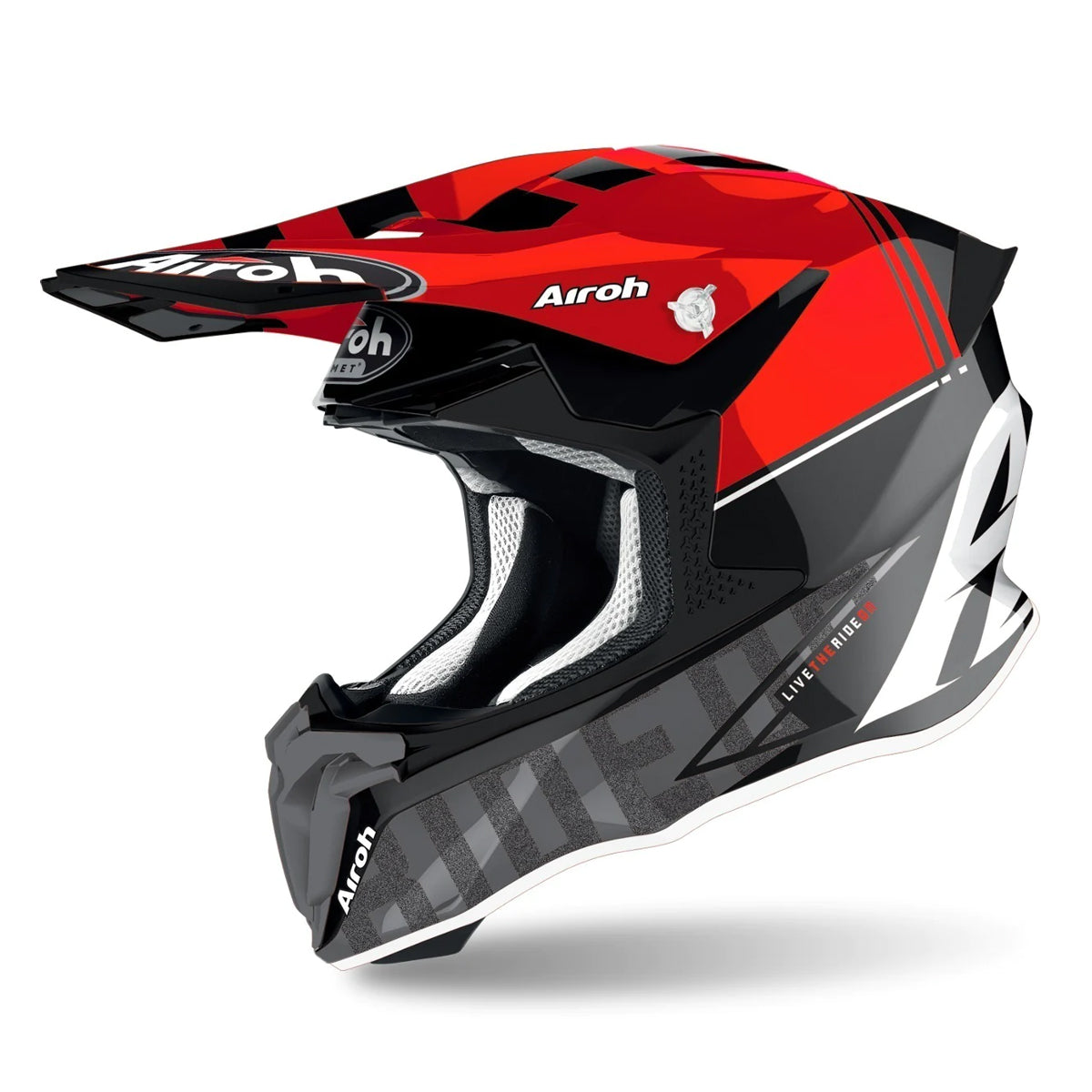 Airoh Twist 2 Tech Red MX Off Road Motorbike Helmet