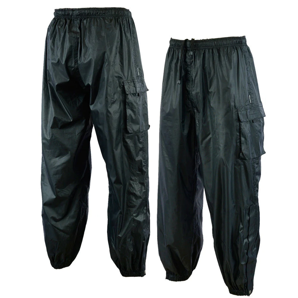 Bikers Gear Australia Stormex Motorcycle Rain Over Pants Black