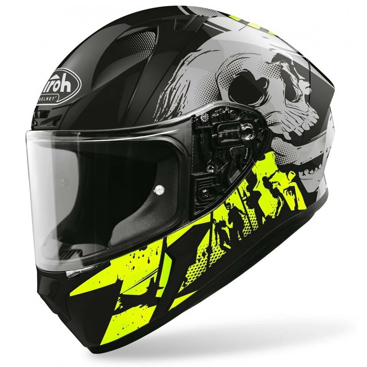 Airoh Motorbike Helmet Valor Akuna Black Yellow
