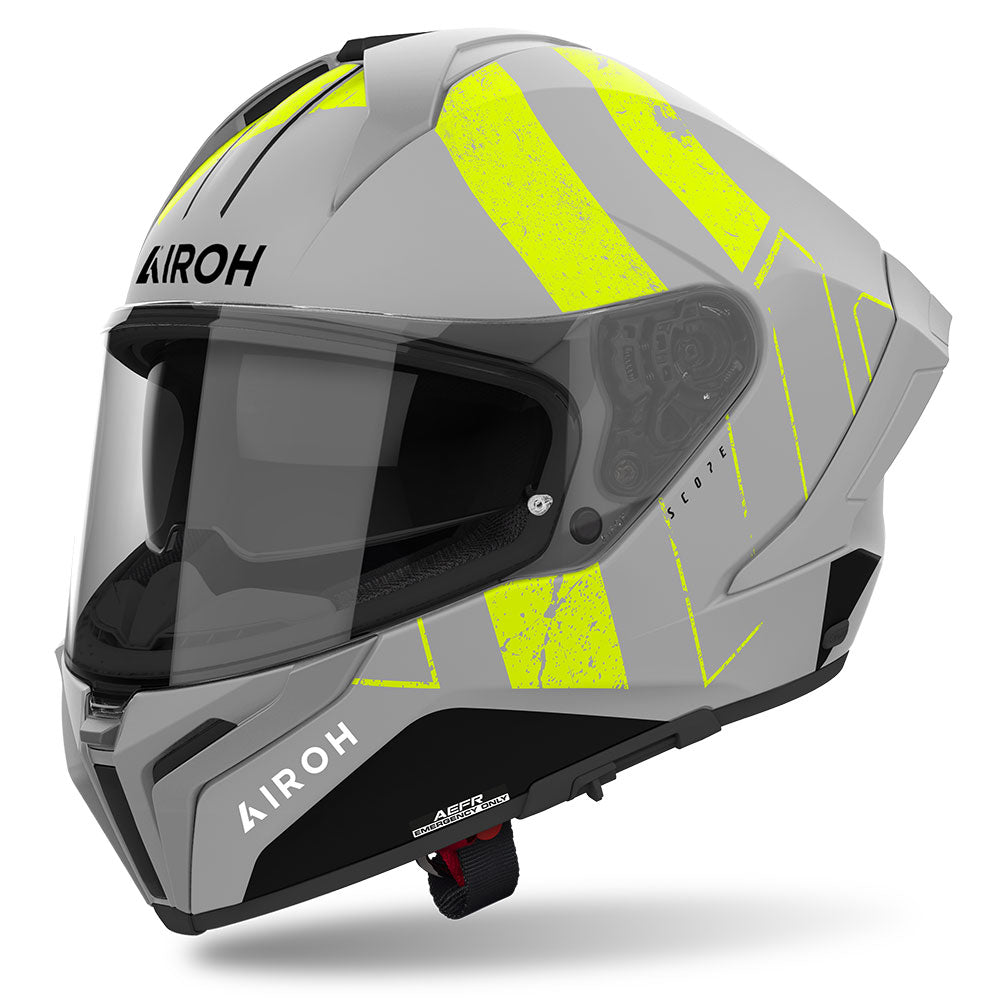 Airoh Road Motorcycle Helmet Matryx Scope Yellow Matt