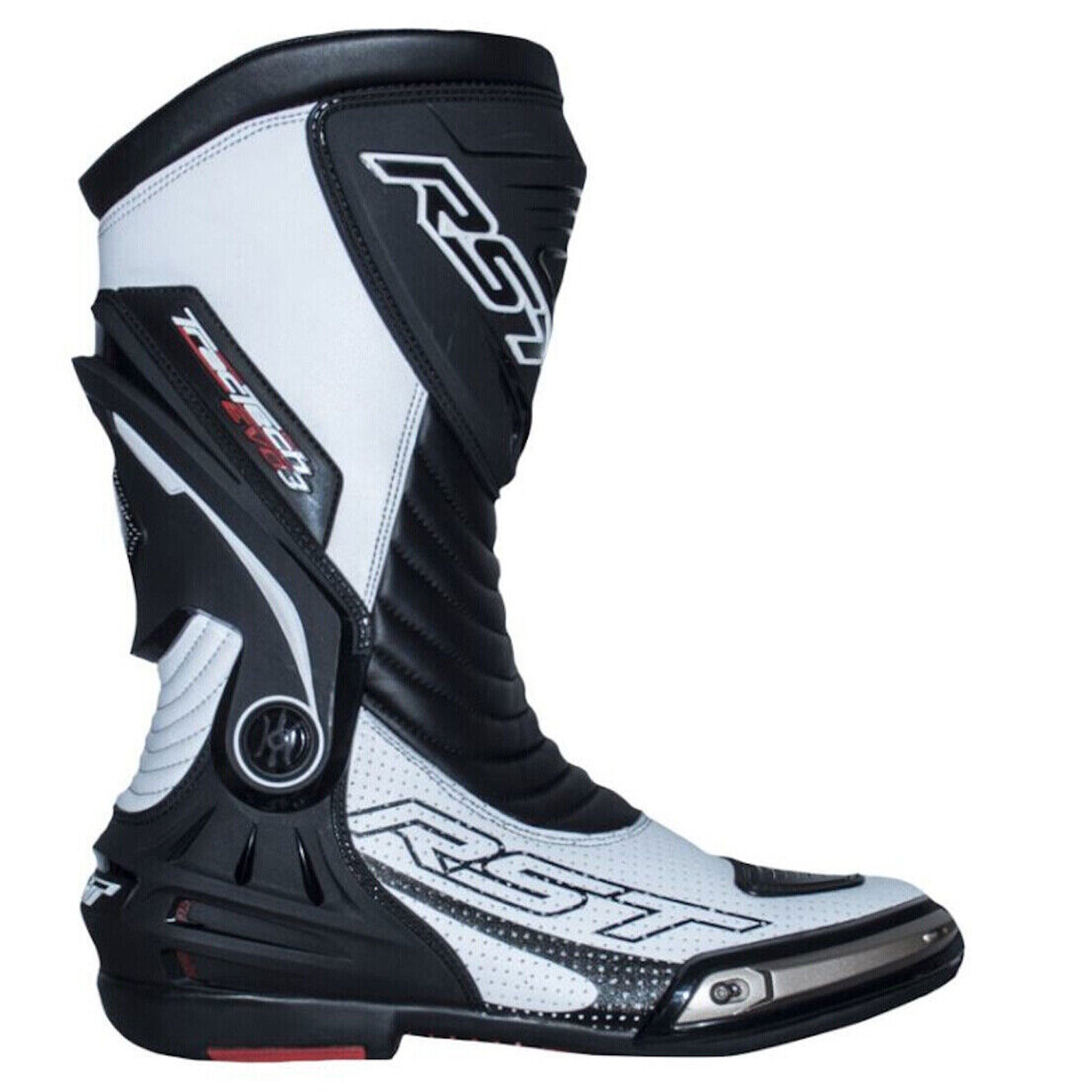 Rst Tractech Evo 3 Sports Motorcycle Boots Premium Quality Black White
