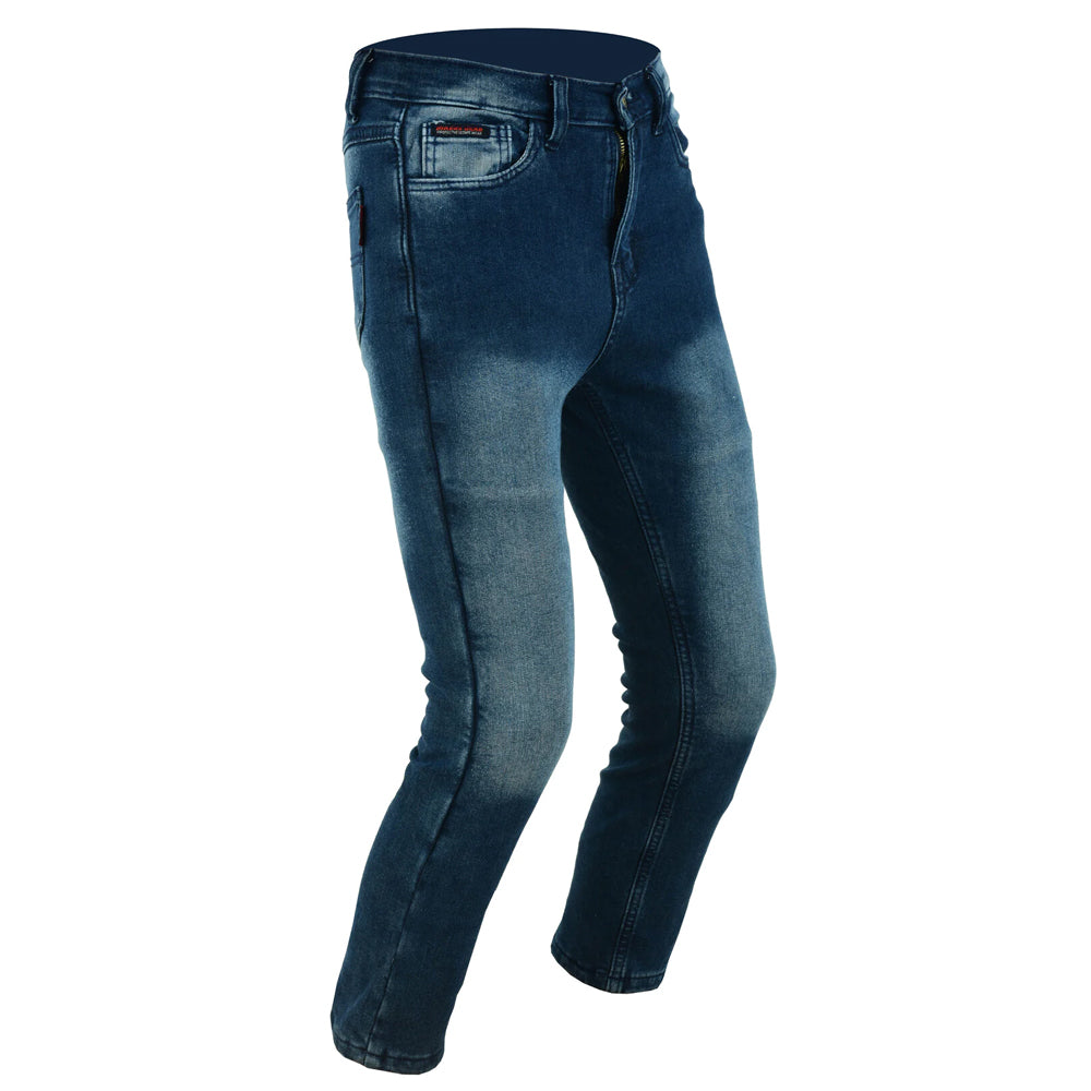 Bikers Gear Australia Junee Kids Motorcycle Jeans lined with kevlar Blue