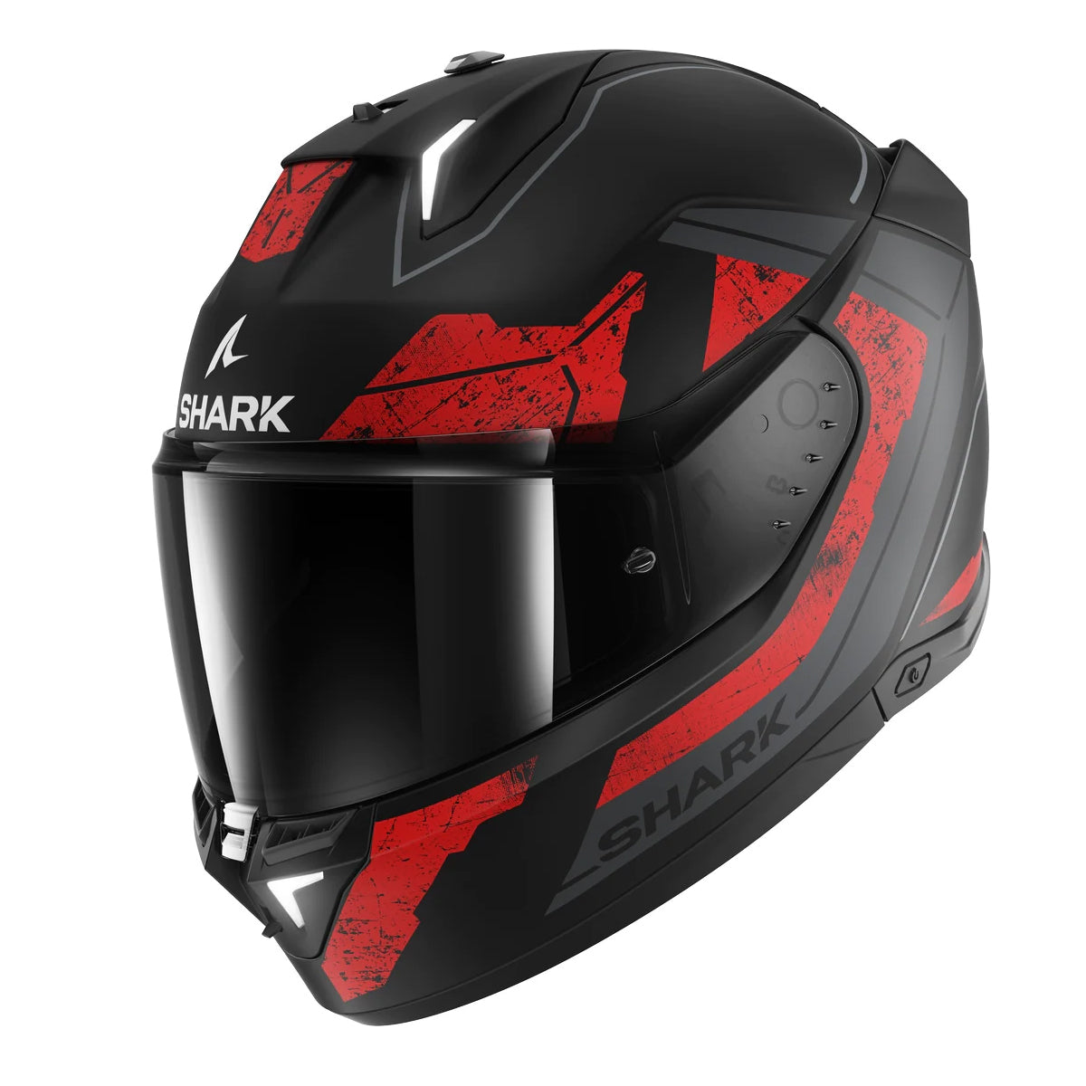 Shark Skwal i3 with Lights Rhad Motorcycle Helmet Black Red