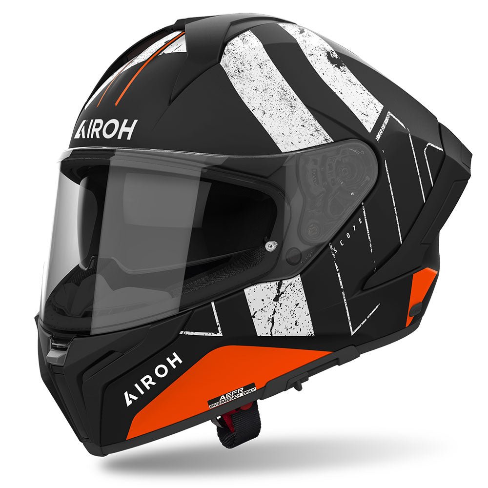 Airoh Road Motorcycle Helmet Matryx Scope Orange Matt