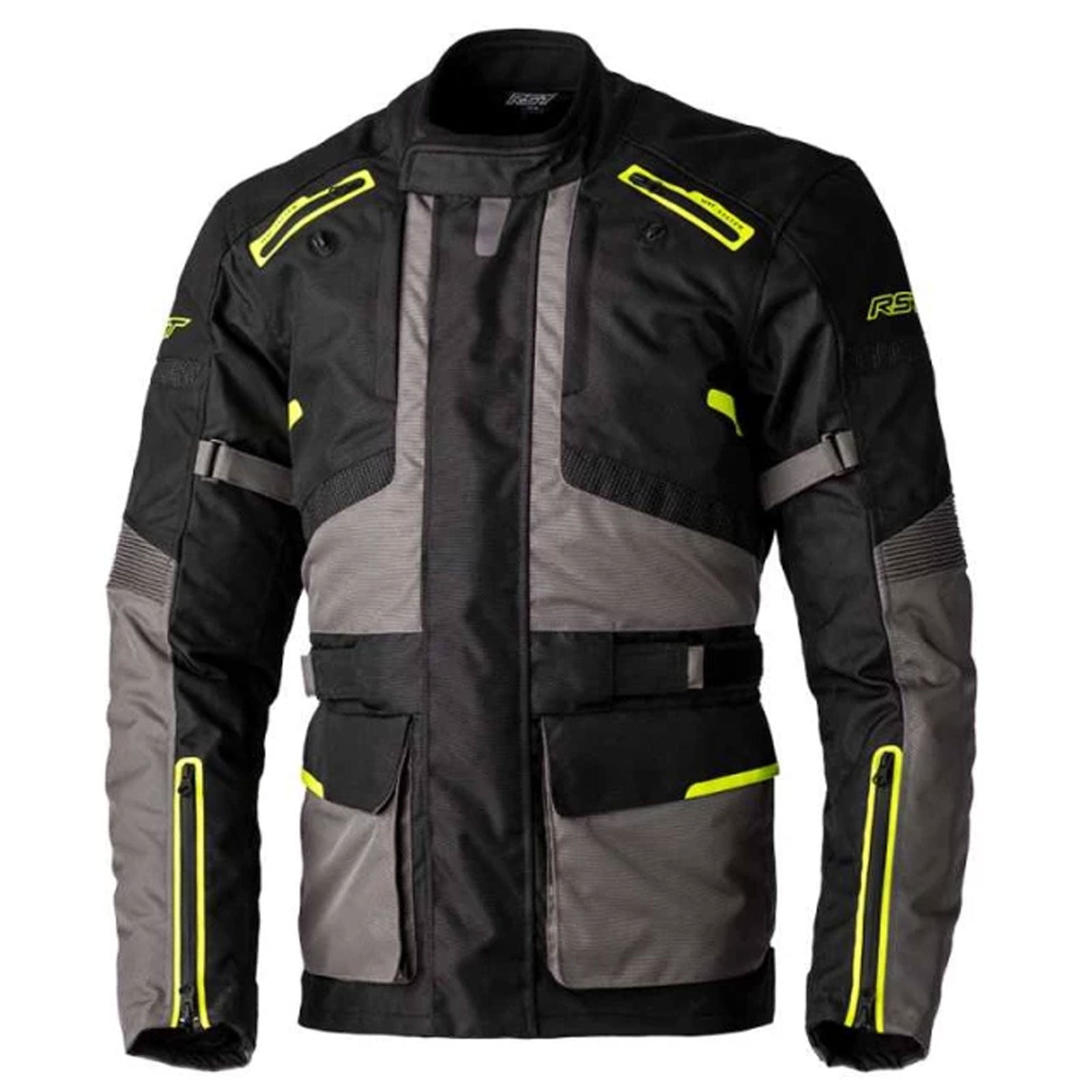 RST Endurance CE Motorcycle Waterproof Jacket Black Grey