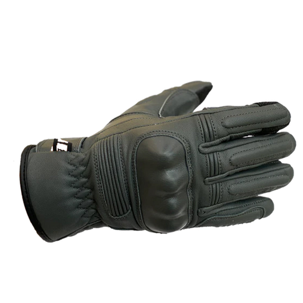 HUFS Leather Cruiser Gloves Charcoal Grey