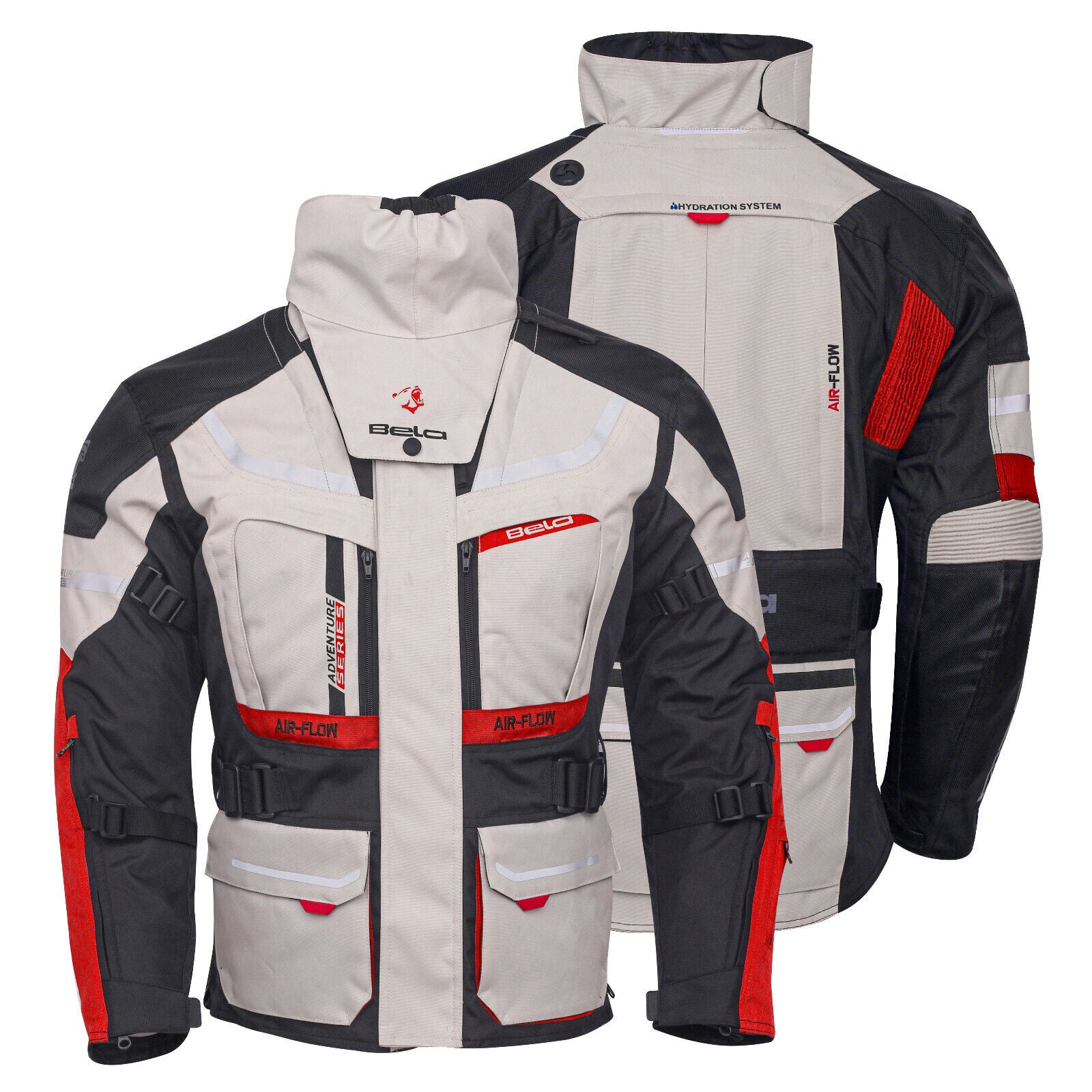 Bela Adventure Touring Motorcycle Motorbike Men Textile Racing Jacket Ce Armored