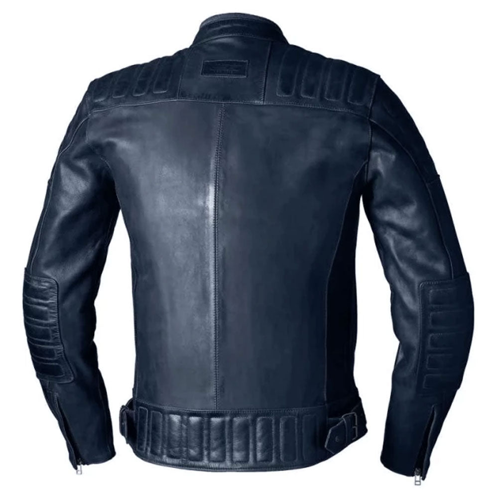 RST IOM TT Brandish 2 CE Leather Motorbike Jacket Blue