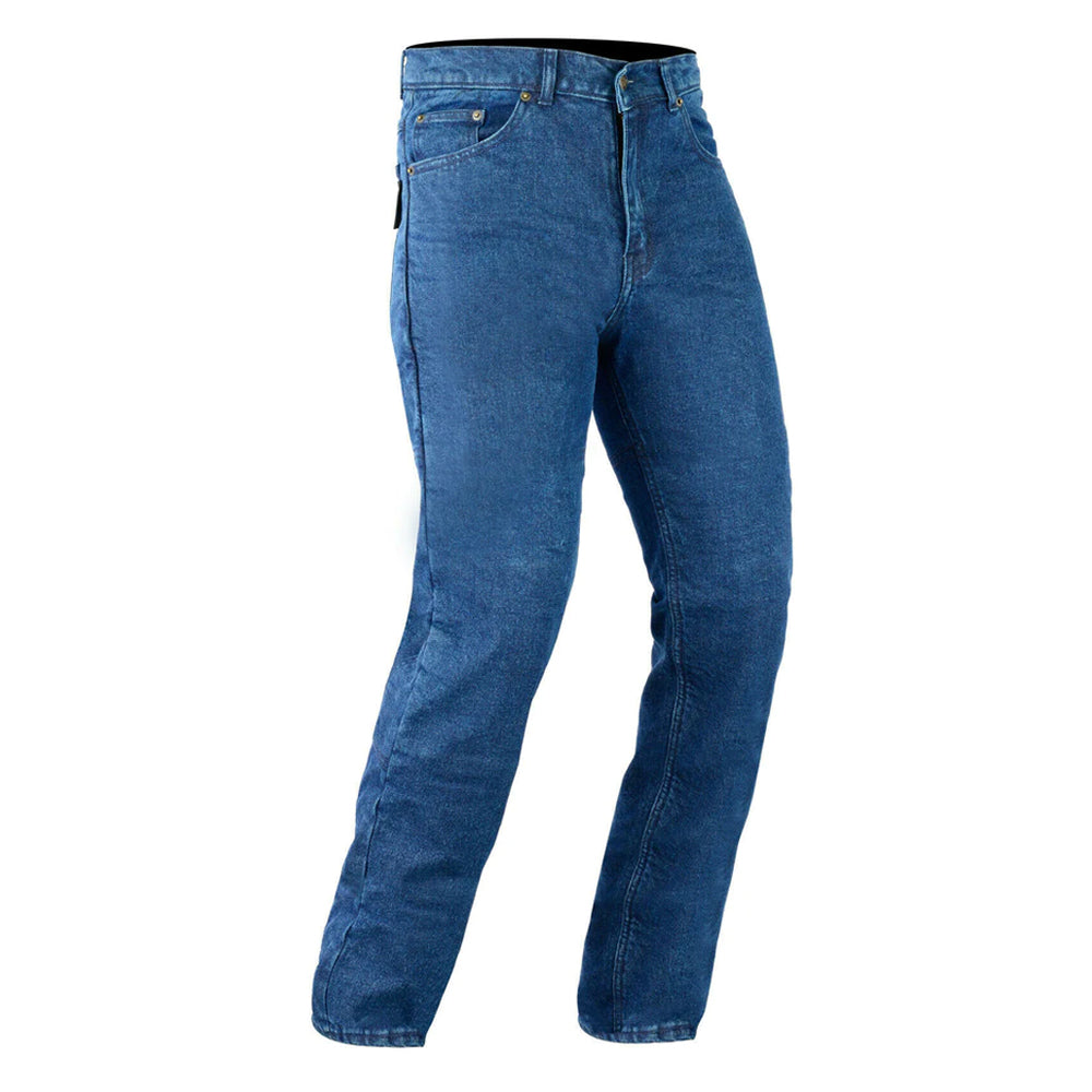 Bikers Gear Australia Classic Protective Lined With Kevlar Motorcycle Jeans Blue