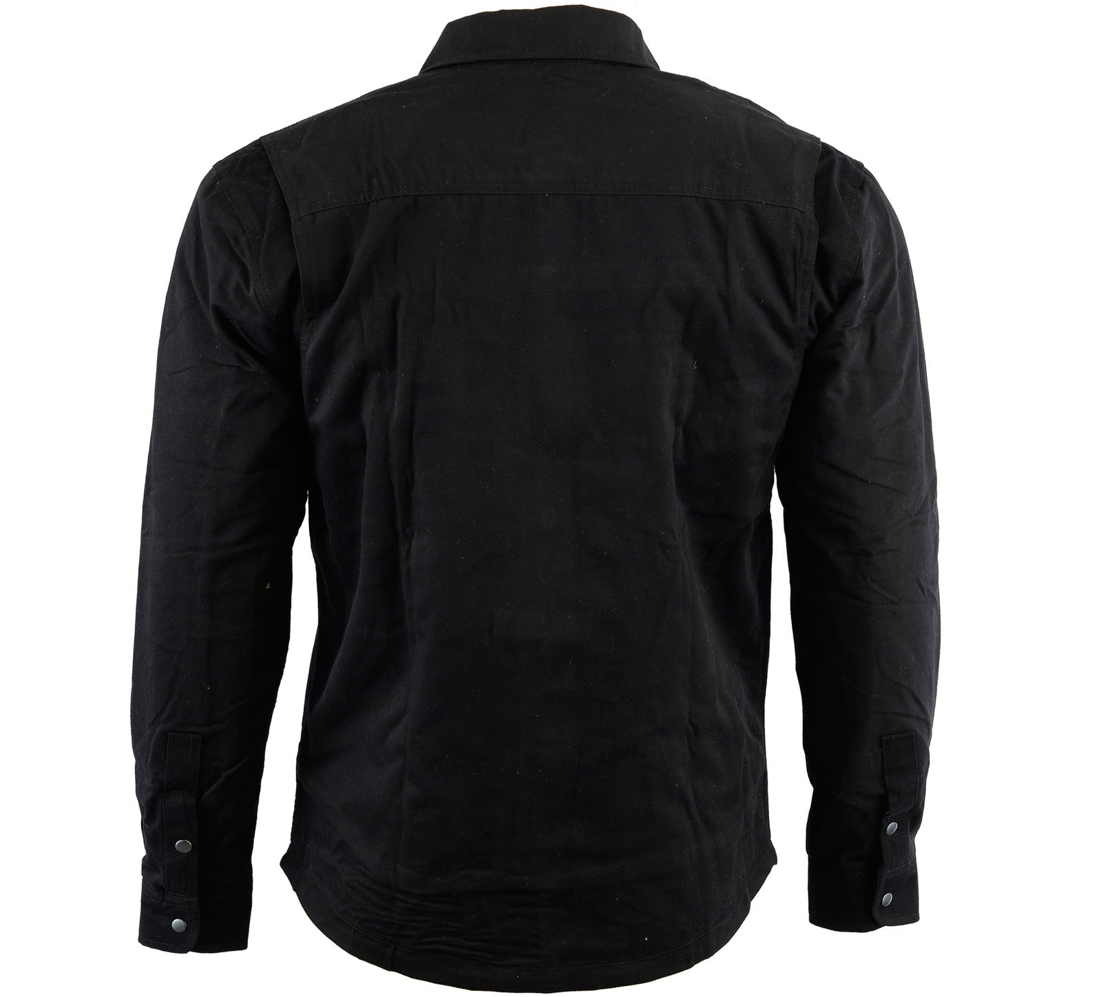 Bikers Gear Australia Tracer Motorcycle Protective Lined With Kevlar Shirt Black