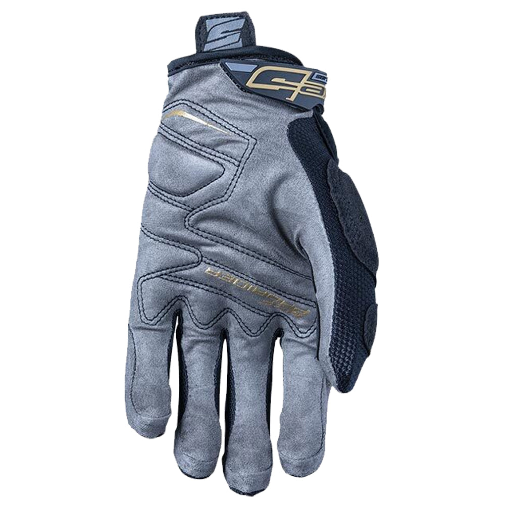 Five Pro Rider MX Off Road Motorcycle Gloves Gold