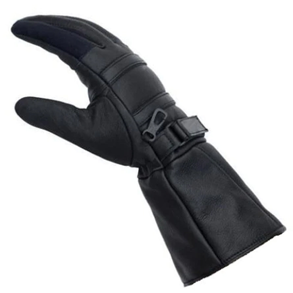 Bikers Gear Motorcycle Gloves Leather Long Gauntlet