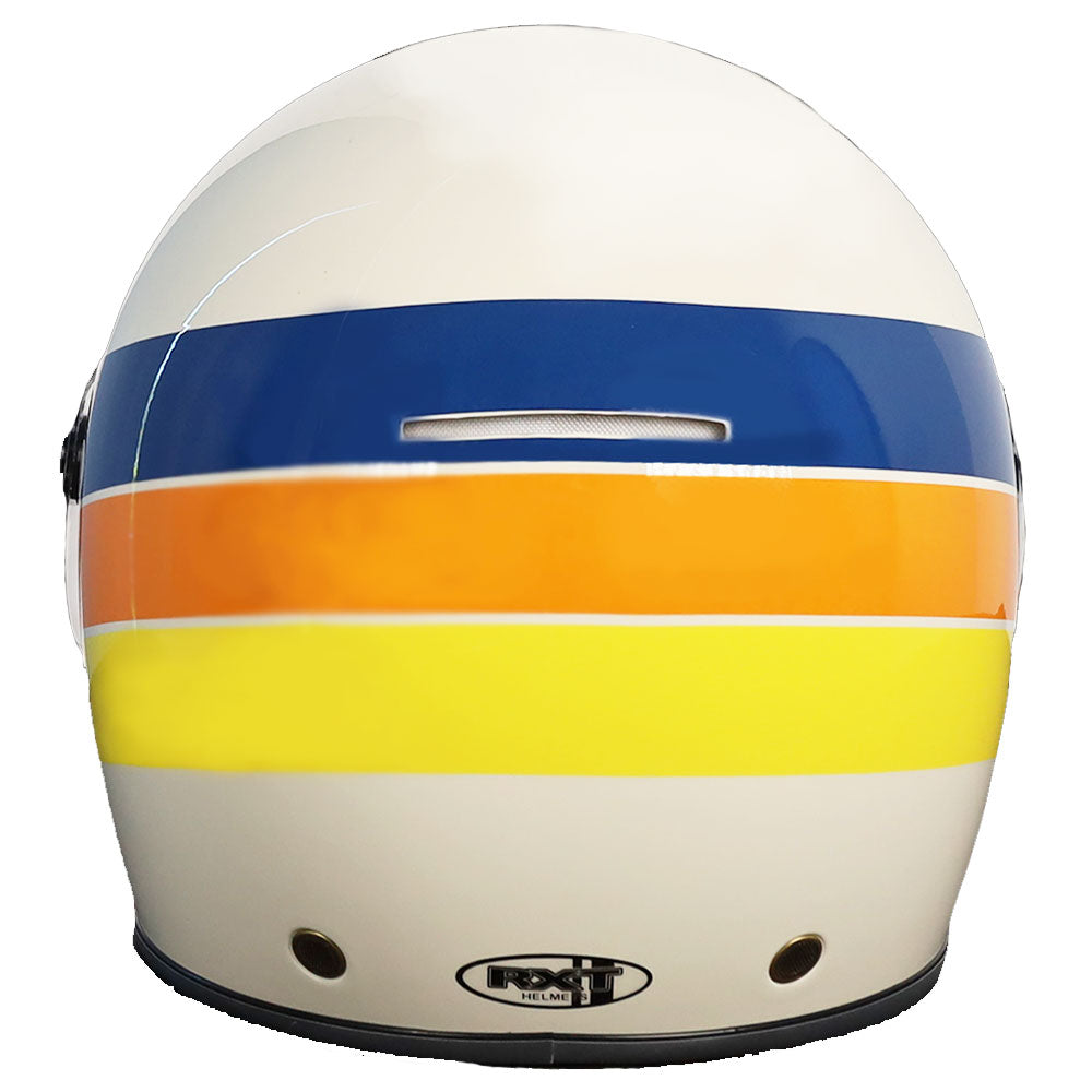 RXT Motorcycle Helmet Stone Classic Stripe (Gloss)