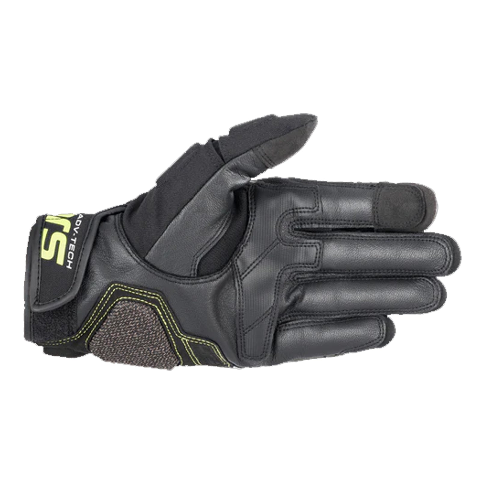 Alpinestars Halo Leather Gloves Forest Green / Black Fluro Yellow