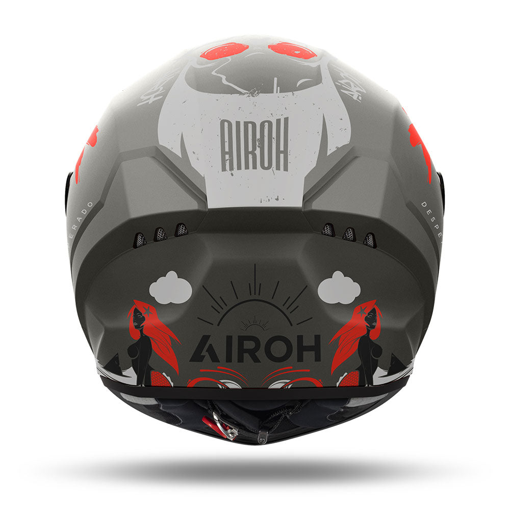 Airoh Road Motorcycle Helmet Connor Desperado Orange Matt