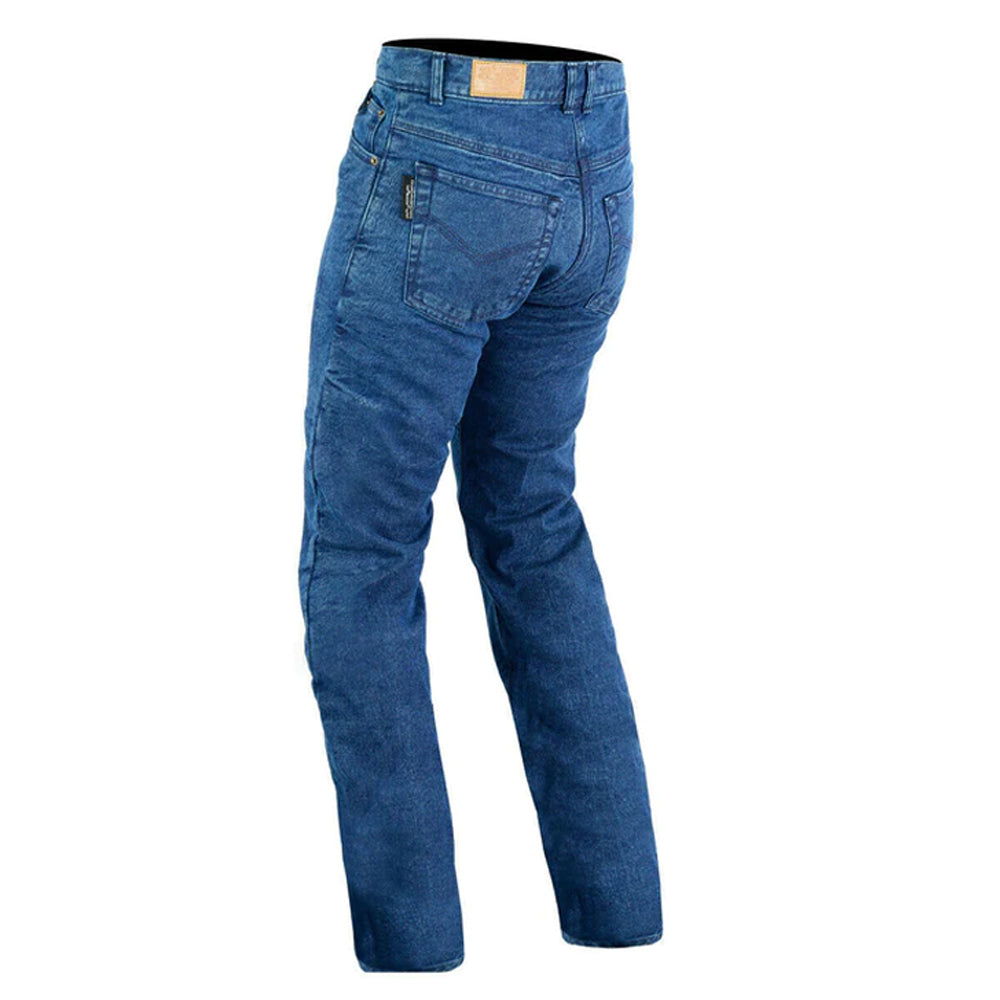 Bikers Gear Australia Classic Protective Lined With Kevlar Motorcycle Jeans Blue