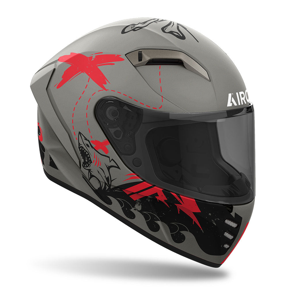 Airoh Road Motorcycle Helmet Connor Desperado Orange Matt