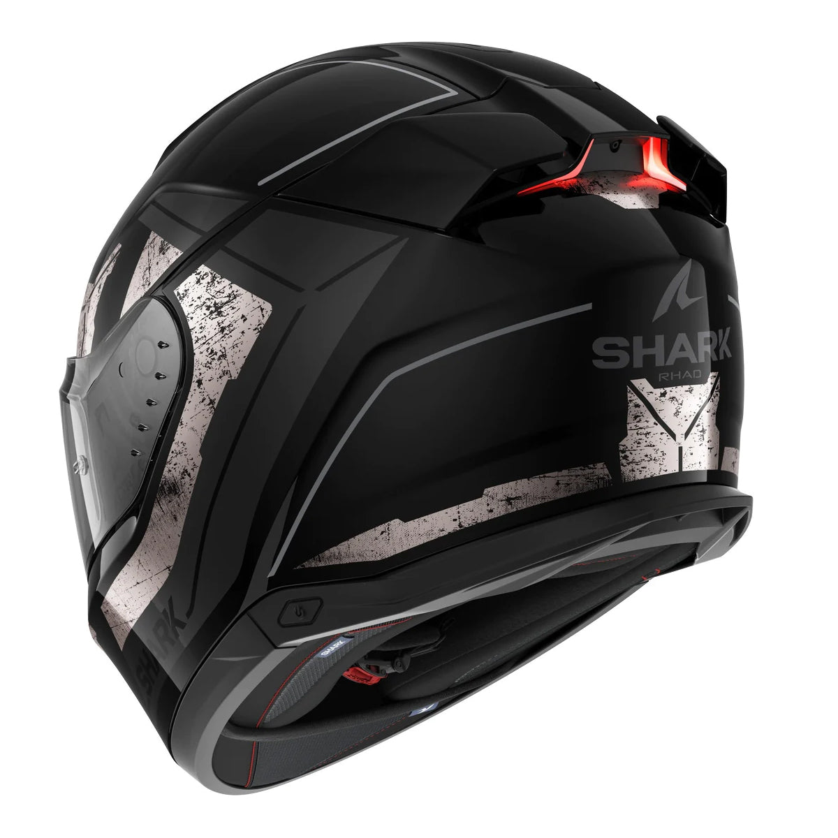 Shark Skwal i3 with Lights Rhad Motorcycle Helmet Black Chrome