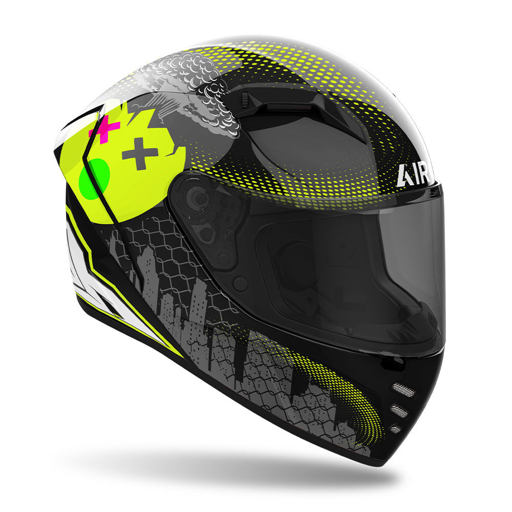 Airoh Road Motorcycle Helmet Connor Gamer Gloss