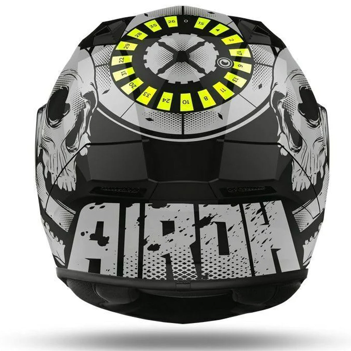 Airoh Motorbike Helmet Valor Akuna Black Yellow