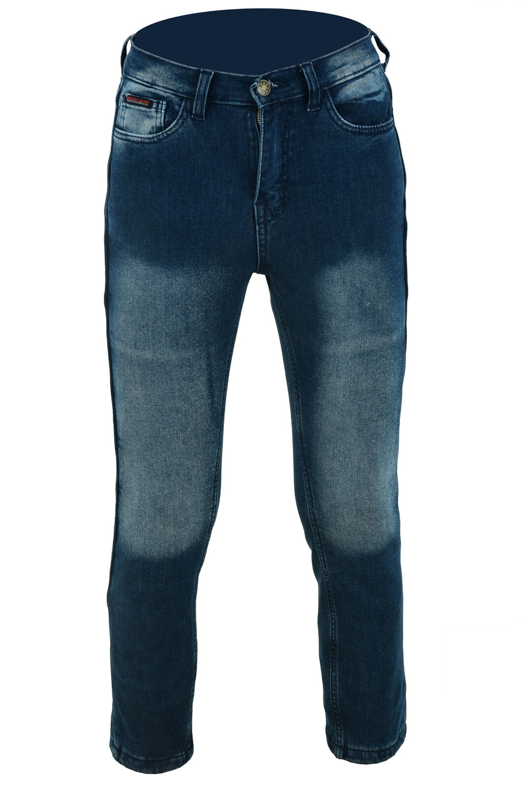 BGA Junee Kevlar Lined Kids Motorcycle Jeans Blue