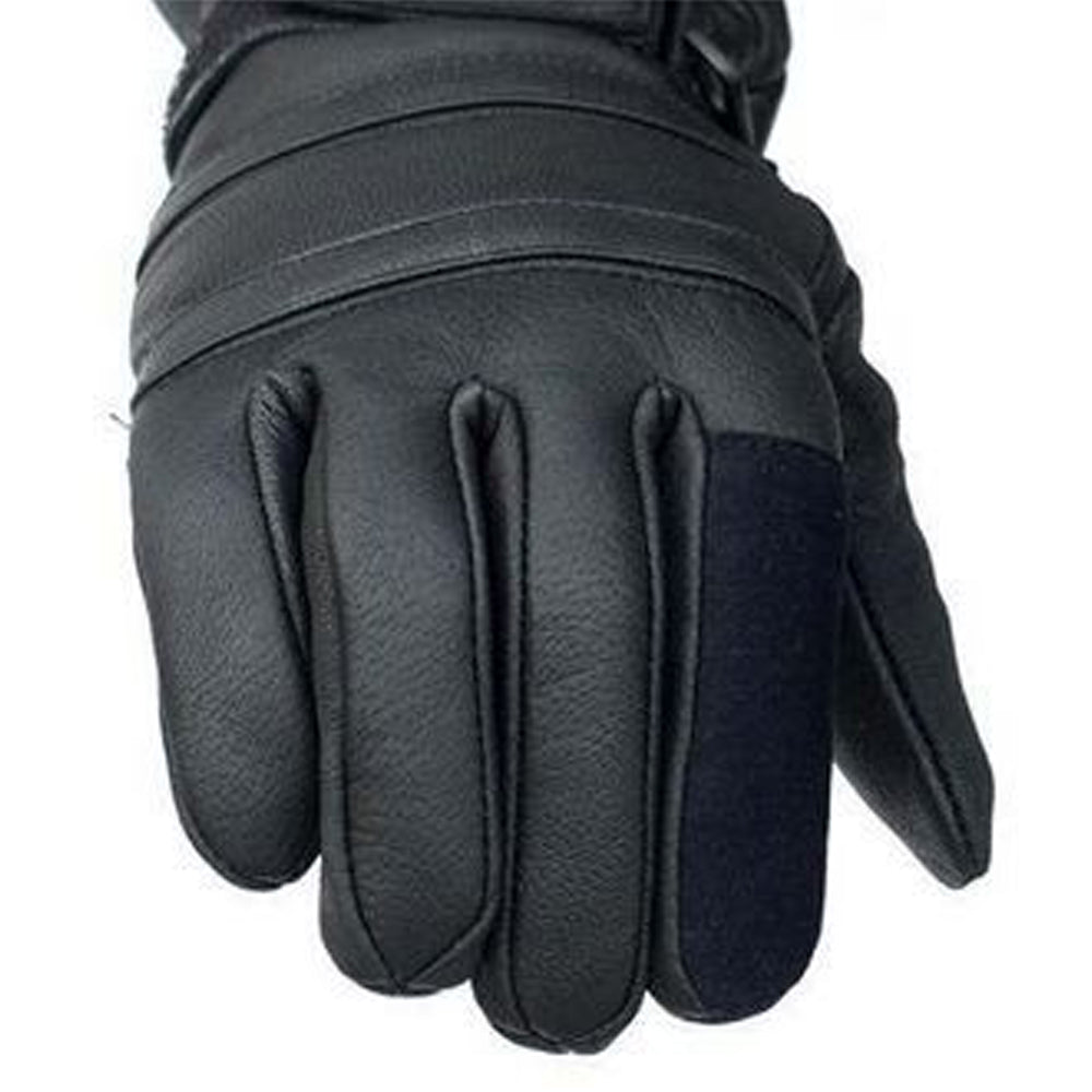 Bikers Gear Motorcycle Gloves Leather Long Gauntlet